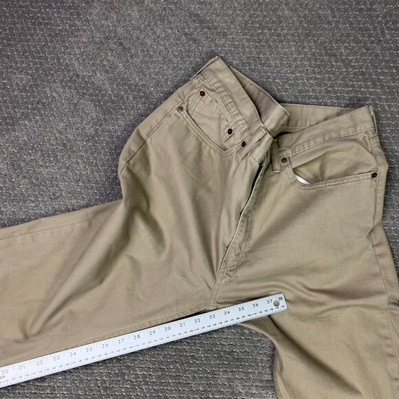 Levi's 505 Jeans Pants Men's 36 x 34 Tan Brown Regular Fit Straight Leg 0718 - Picture 12 of 13
